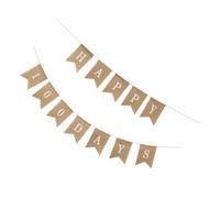 NUOBESTY Bannière Fête 100 Jours Bébé en Lin Naturel Cordon, Drapeau Suspendu Décoratif pour Anniversaire, Décoration Intérieure et Extérieure pour Célébration Unique