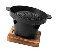 NUOBESTY Barbecue Intérieur Portable Aluminium Petit Grill sans Fumée pour Cuisson Maison Outil Pratique pour Rôtir et Barbecue Famille