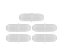 NUOBESTY Barre D'agitation Magnétique Blanche en Ptfe 5pcs pour Mélange D'œufs et Sauces, Portable et Pratique pour Usage Domestique et Extérieur Réutilisable