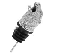 NUOBESTY Bec Verseur à Vin Tête de Tigre Alliage de Zinc Verseur Bouteille Design Rétro pour Amateurs de Vin Accessoire pour Soirées et Dîners