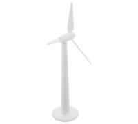 NUOBESTY Blanc Moulin Plastique à Miniature pour Diorama Urbain | Design Modulaire, Valeur Éducative, Usage pour Scènes Ferroviaires, Dimensions 20x15x8cm