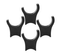 NUOBESTY Bloc de Support Noir pour Fauteuil Roulant 4 Pièces en Plastique Abs Offrant une Stabilité Renforcée Design Ergonomique, pour Maisons de Retraite et Divers Scénarios