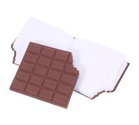 NUOBESTY Bloc-notes en forme de chocolat 2pcs papier café mémo de poche à retrait propre pour étudiants école et maison 10.50 x 9.00 x 1.60 cm