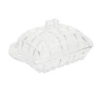 NUOBESTY Boîte à Beurre en Verre Transparente avec Couvercle, Récipient de Conservation Alimentaire pour Usage Domestique, Boîtier Hermétique pour Beurre Frais, Vaisselle Ménagère Pratique