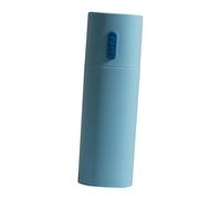 NUOBESTY Boîte à Brosse à Dents et Dentifrice de Voyage Compacte Bleue, Étui en Plastique Solide, Mug Multifonction pour Salle de Bain, Accessoire Portable pour Hygiène Bucco-