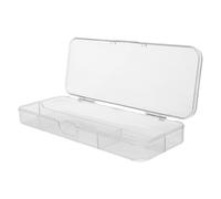 NUOBESTY Boîte à Crayons Transparente Grosse Capacité pour Étudiants | Plastique, pour Crayons et Marqueurs, Peut Se Glisser un Paquet à Dos ou Se Poser Bureau