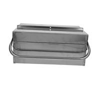 NUOBESTY Boîte à Outils Acier Inoxydable Portable De Rangement Robuste avec Mécanisme De Verrouillage pour Transport Outils Extérieur