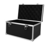 NUOBESTY Boîte à Outils Mécanicien Rectangulaire Boîtier en Aluminium Grand Trousse à Outils Étui Rigide Réparation Universel Mallette De Rangement en Aluminium Amovible Multi Coton Perlé