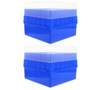 NUOBESTY Boîte à Tubes à Essai Plastique 2 Pièces 36 Emplacements 10/15 Ml Porte-Tubes d'Échantillonnage Numéroté Rangement Laboratoire Compatible Congélation Basse Température