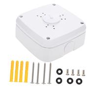 NUOBESTY Boîte de Jonction pour Caméra de Sécurité Support Mural et Plafond Aluminium Robuste Compatible Vidéosurveillance pour Gestion Câbles Couleur Blanche