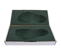 NUOBESTY Boîte de Moulage D'empreinte de Pied en Mousse Verte pour Semelles Intérieures Diy, Précision Élevée et Gain de Temps, pour Évaluation Santé du Pied