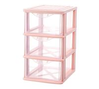 NUOBESTY Boîte de Rangement de Bureau Transparente Tiroirs en Plastique PP, Résistante à L'Usure et Chutes, Design Simple et Pratique pour Cosmétiques à Poser Bureau