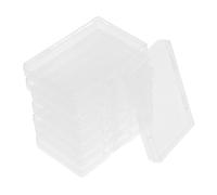NUOBESTY Boîte De Rangement pour Cartes De Baseball 8 Pièces Support pour Cartes De Visite Étui en Plastique avec Couvercle À Charnière pour Cartes De Crédit