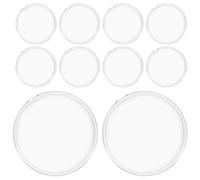 NUOBESTY Boîte de Rangement pour Pièces de Monnaie 60 Mm, Coffret de Présentation Transparent 10 Pièces, Porte-capsules Robuste Anti-oxydation pour Collection de Médailles et