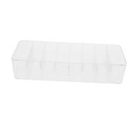 NUOBESTY Boîte de Rangement Transparent pour Câbles Organisateur à Compartiments pour Gestion de Câbles et Accessoires Électroniques pour Bureau et Maison