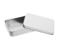 NUOBESTY Boîte Rectangulaire Couvercle Petite Boîte Métal Pour Rangement De Conserve Portable