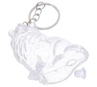 NUOBESTY Boîte Transparente pour Poils de Chat, Porte-clés Capsule ABS | Rangement Portable Léger, Forme Chat Mignonne, Usage Maison ou Fêtes, pour Souvenirs et Collections