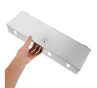 NUOBESTY Boîtier de Protection Électrique Mural 4 Positions 86 Type 120×400 MM en Acier Inoxydable Étanche avec Serrure de Sécurité Couvercle Transparent pour Usage Extérieur et