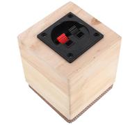 NUOBESTY Boîtier pour Haut-Parleur de Voiture en Bois Massif 15 Pouces Filtre Anti-Poussière Caisson Audio Vide Compatible Véhicules et Camions Enceinte Acoustique Portable pour Système