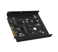 NUOBESTY Boîtier Ssd à Clé vers Double Interface Serial Ata III avec Support pour Disque Dur Et Adaptateur Msata Inclus