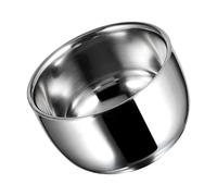 NUOBESTY Bol à Raser en Acier Inoxydable pour Homme Bol Moussant Résistant Grosse Capacité Récipient à Mousse pour Rasage à Domicile et Salon Professionnel
