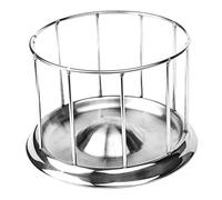 NUOBESTY Bol Alimentation Acier Inoxydable pour Tortue Terrestre Distributeur Nourriture et Plateau Eau Reptile Colonne Creuse Antisalissure Moyenne