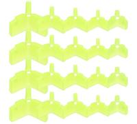 NUOBESTY Bonnet de Protection en Polypropylène pour Hameçons Triples 100 Pièces Jaune Protège Vêtements et Garde Hameçons Secs, Accessoire Pêche Solide