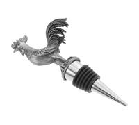 NUOBESTY Bouchon de Vin Réutilisable en Alliage de Zinc et Silicone de Coq Vintage, Scelleuse de Bouteille sous Vide pour Fêtes et Présents