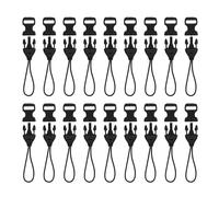 NUOBESTY Boucles à Dégagement Rapide 10 Mm 20 Pièces Plastique Miniatures Pour Paquet à Dos Unisexe Noir Réglables Usage Extérieur Couture Loisirs
