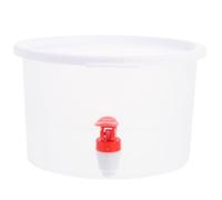 NUOBESTY Bouilloire à Eau Froide avec Robinet 3,5l en Pp Blanc Résistant la Chaleur Froid, Carafe Pratique pour Réfrigérateur, pour Thé Glacé, Jus et Boissons Fraîches