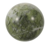 NUOBESTY Boule de Cristal de Jade Naturel 5-6 Cm Sphère de Cristal Verte Polie Pierre Sphérique Décorative Feng Shui pour Maison Bureau et Salon Objet Apaisant pour Prospérité et Harmonie