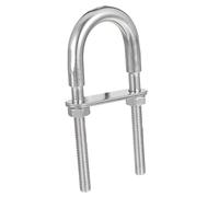NUOBESTY Boulon à Étrier en U en Acier Inoxydable 2 Pièces, Résistant la Rouille, Facile à Utiliser, Collier de Serrage pour Tubes, Usage Industriel et Extérieur