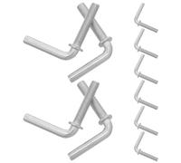 NUOBESTY Boulon d'ancrage en forme de L M8x38mm fer 10 pièces vis de fixation pour base de ventilateur pied utilisation en réparation de ventilateur