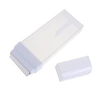 NUOBESTY Bouteille de Cire Dépilatoire Rouleau et Bouchon 150ml Blanche en Abs et Pp, Réutilisable pour Rangement de Cire Emballage de Voyage Pratique