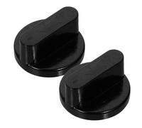 NUOBESTY Boutons de Commande Cuisinière Gaz en Plastique Lot de 2 Remplacement Facile Ergonomiques pour Contrôle Précis du Brûleur, Adaptés pour Cuisinière à Gaz Domestique, Entretien Courant