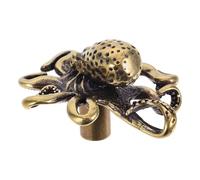 NUOBESTY Boutons de Poulpe Laiton Vintage Poignées Marines Nautiques pour Armoire Commode et Porte Design Animal Océanique Unique
