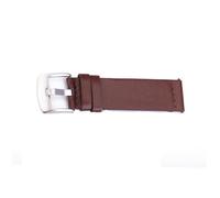 NUOBESTY Bracelet De Montre Cuir Pour Homme Remplacement Pour Gear Génération Marron Boucle Argentée