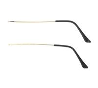 NUOBESTY Branches de Lunettes de Rechange Doré Design Ergonomique pour Confort et Maintien sans Pression Remplacement pour Réparation de Lunettes Cassées pour Montures Fines