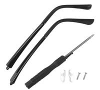 NUOBESTY Branches de Remplacement de Lunettes en TR Noir, Réduction du Contact Entre Oreilles et Tempes, pour Lunettes de Lecture