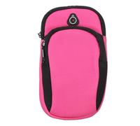 NUOBESTY Brassard Sport Téléphone Portable Étanche Grand Volume avec Porte-clés Antidérapant pour Course Fitness Extérieur Rose