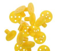 NUOBESTY Brides Internes en Plastique 16 Pièces Bride à Embase Fixe 5 MM pour Fixation de Barres Rondes Raccords Pratiques pour Meubles et Étagères Accessoires DIY pour Décoration