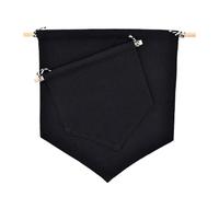 NUOBESTY Broches pour Bannière Murale Noire 2 Pièces pour Décoration Chambre Garçon et Filles, Présentoir Badges à Punaises, Accessoires Décoration Suspendue pour Collection et DIY