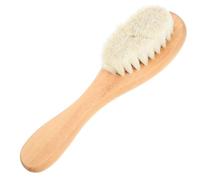NUOBESTY Brosse à Linge en Poils Naturels de Porc Douce Tissus Délicats Coton Lin et Tricots Brosse Détachante pour Vêtements et Linge de Maison Nettoyage en Profondeur des Taches