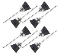 NUOBESTY Brosse de Nettoyage pour Foret à Ongles Poils Résistants et Souples 8pcs Accessoires Mini Perceuse en Métal pour Manucure DIY et Salon Nail Art