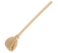 NUOBESTY Brosse pour Théière en Verre à Manche Long en Bois Brosse Loofah Douce pour Bouteilles et Tasses Outil de Nettoyage Polyvalent Cuisine et Vaisselle pour Théière et Bouilloire