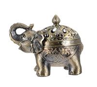 NUOBESTY Brûleur D’Parfum en Métal D’Éléphant Décoratif Grand Modèle sur Pied Design Européen Minimaliste Accessoire Aromathérapie pour Salon et Entrée Récipient Solide et Élégant
