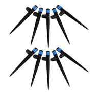 NUOBESTY Buse D’arrosage Circulaire pour Jardin, Réglable, 40 Pièces, Bleu | Embase Barbelée et Écrou de Blocage, Couverture 360°, Économie D’eau, pour Massifs Surélevés