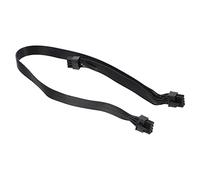 NUOBESTY Câble d'alimentation 8 Broches vers Double 6 2 Broches pour Cartes Graphiques, Rallonge Gpu Modulable, Connecteur Verrouillable, Compatible Alimentation Pc, Noir