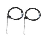 NUOBESTY Câble de Remplacement 96 CM pour Poignée de Déverrouillage de Canapé Inclinable Levier en Aluminium Noir Accessoire 2 Pièces Compatible Fauteuil de Bureau et Fauteuil de Massage