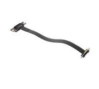 NUOBESTY Câble D'extension Pci-e 3.0 1x en Cuivre Noir 20 Cm Transmission Stable du Signal et Installation Facile pour Branchement sur Carte Mère